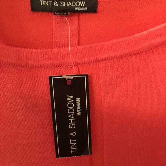 NWT Tint & Shadow Coral Tunic Sweater 1X - Picture 10 of 11